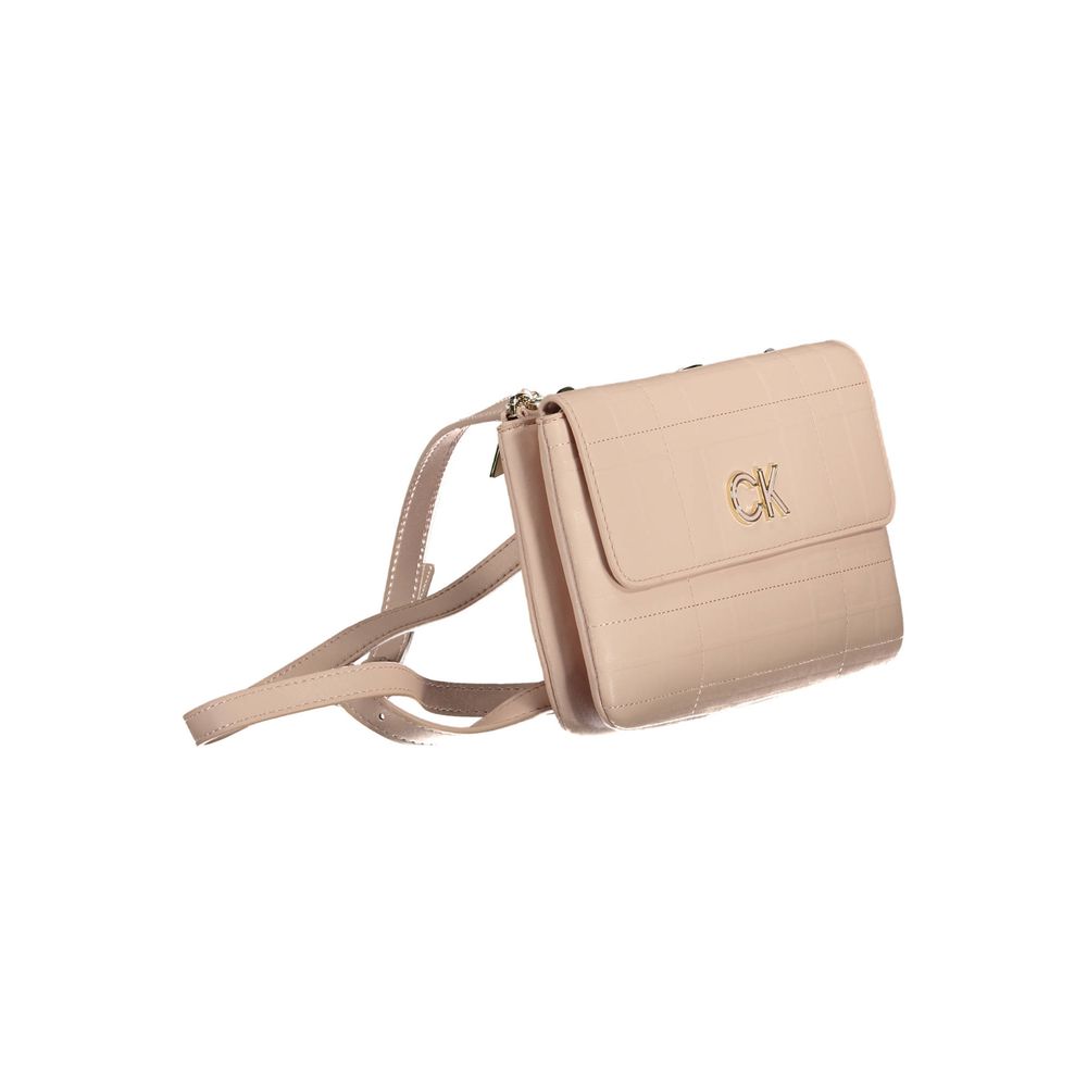 Rosa Polyurethane Damen Handtasche