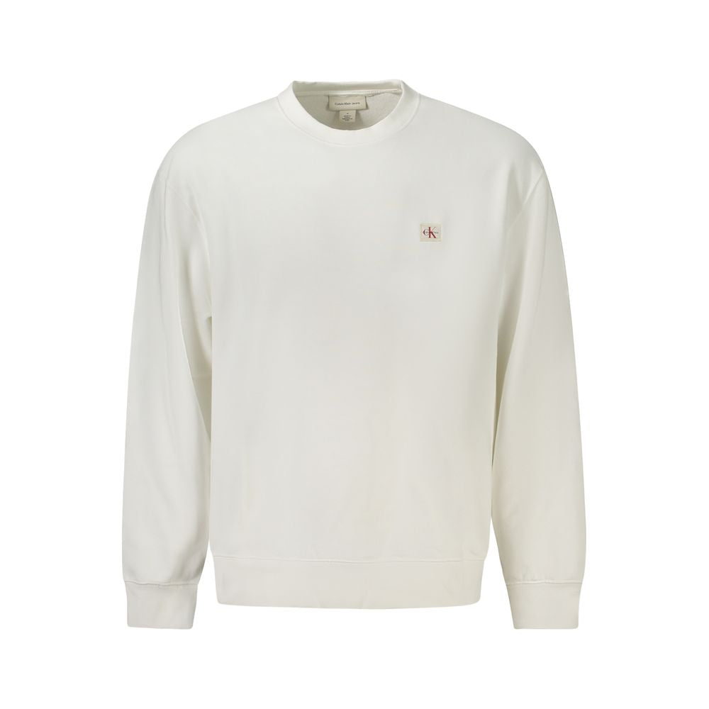 Weißes Herren-Sweatshirt aus Baumwolle
