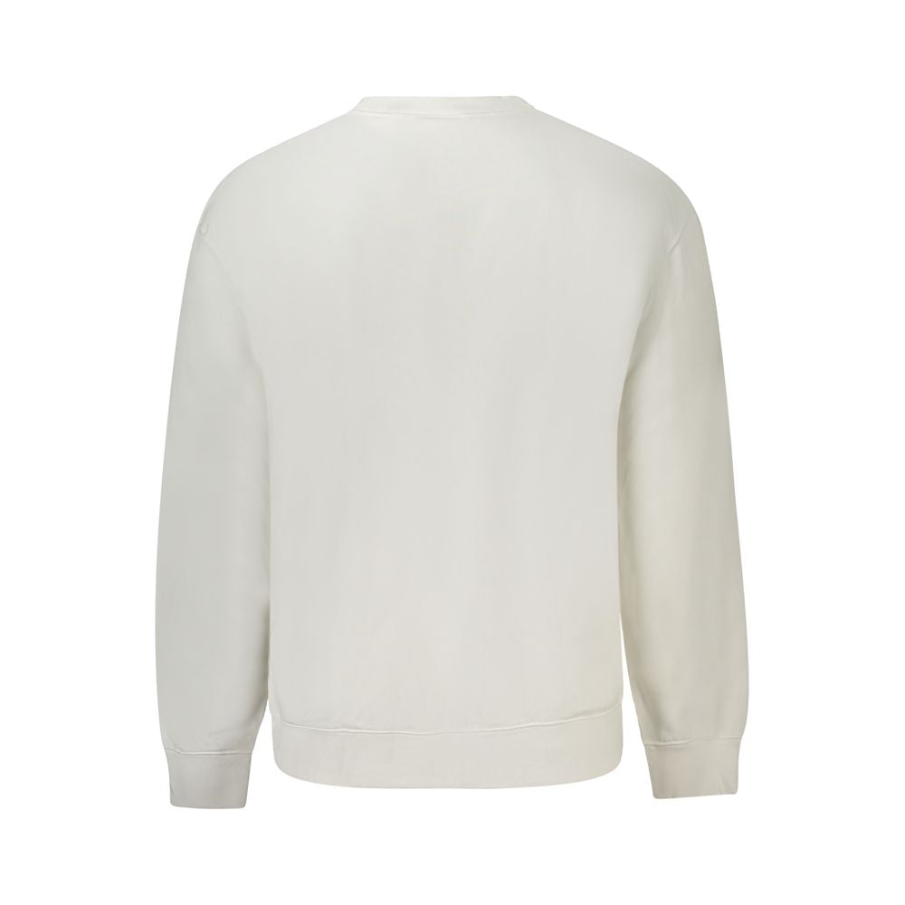 Weißes Herren-Sweatshirt aus Baumwolle
