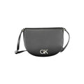 Schwarze Schultertasche aus Polyurethan für Damen