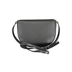 Schwarze Schultertasche aus Polyurethan für Damen