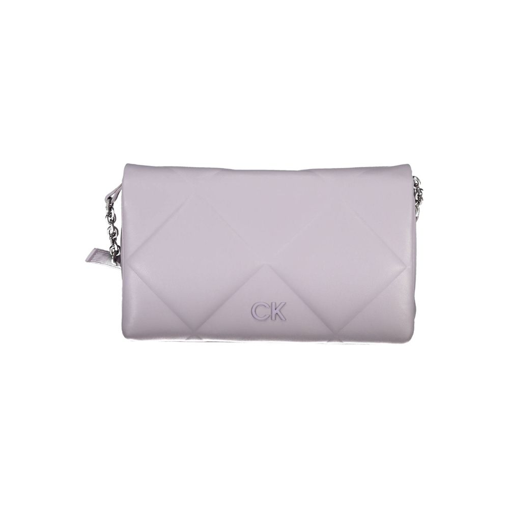 Lila Polyester Handtasche