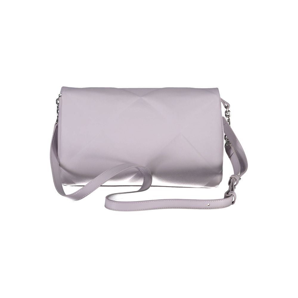Lila Polyester Handtasche