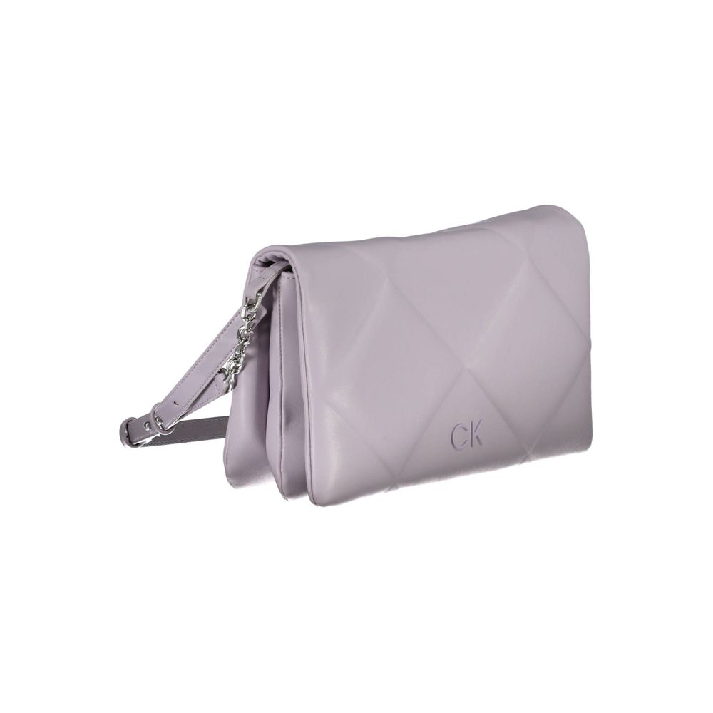 Lila Polyester Handtasche