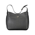 Schwarze Damen-Handtasche aus Polyurethan