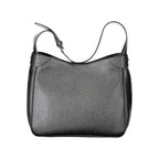 Schwarze Damen-Handtasche aus Polyurethan