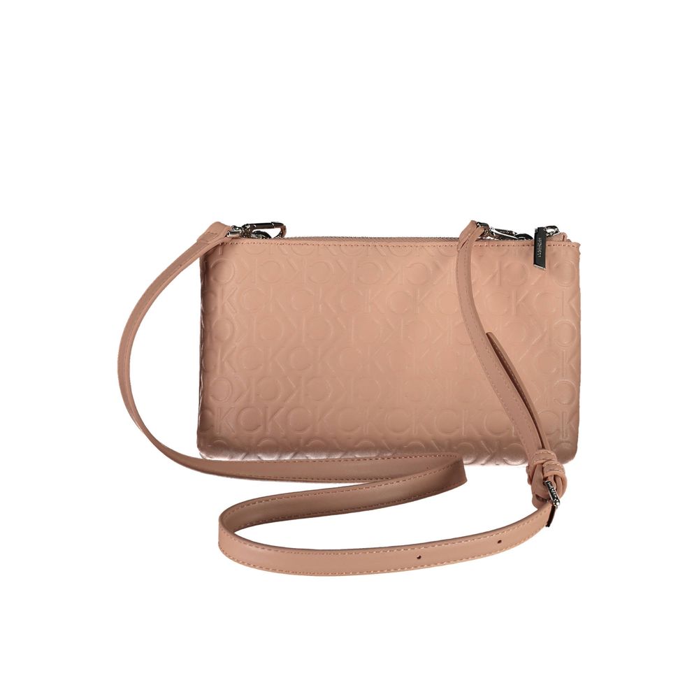 Rosa Polyester Handtasche