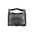 Schwarze Polyester Handtasche