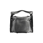 Schwarze Polyester Handtasche