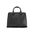 Schwarze Polyester Handtasche