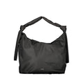 Schwarze Polyester Handtasche