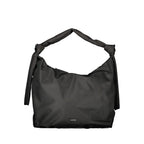 Schwarze Polyester Handtasche