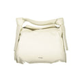 Beigefarbene Polyester-Handtasche