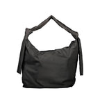 Schwarze Polyester Handtasche