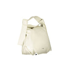 Beigefarbene Polyester-Handtasche