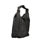 Schwarze Polyester Handtasche