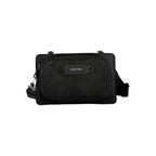 Schwarze Polyester Handtasche