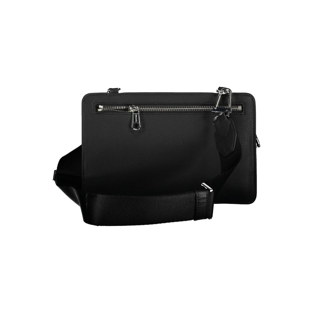 Schwarze Polyester Handtasche