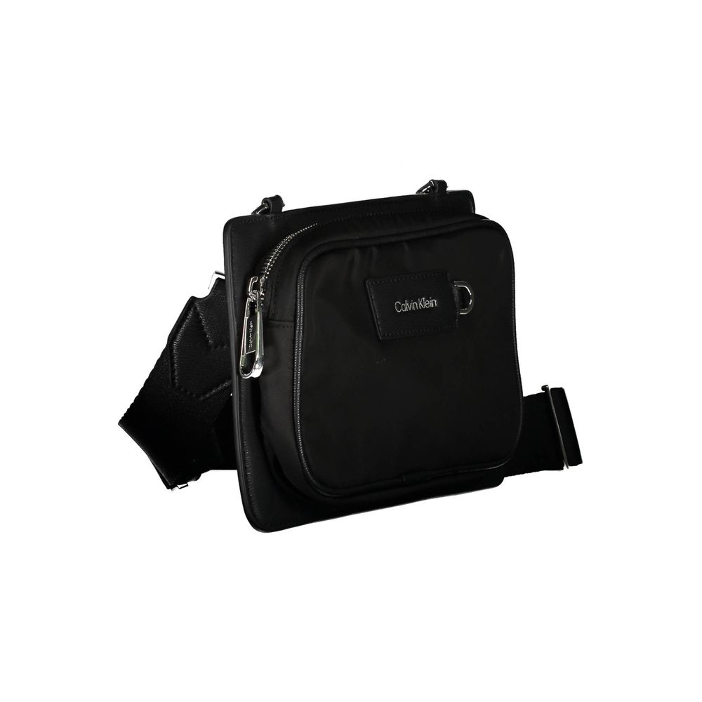 Schwarze Polyester Handtasche