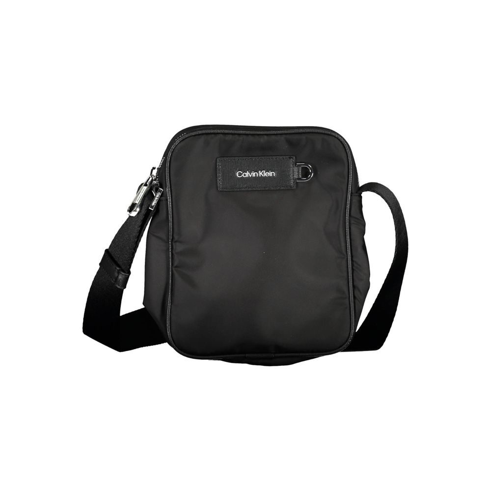 Schwarze Polyester Handtasche