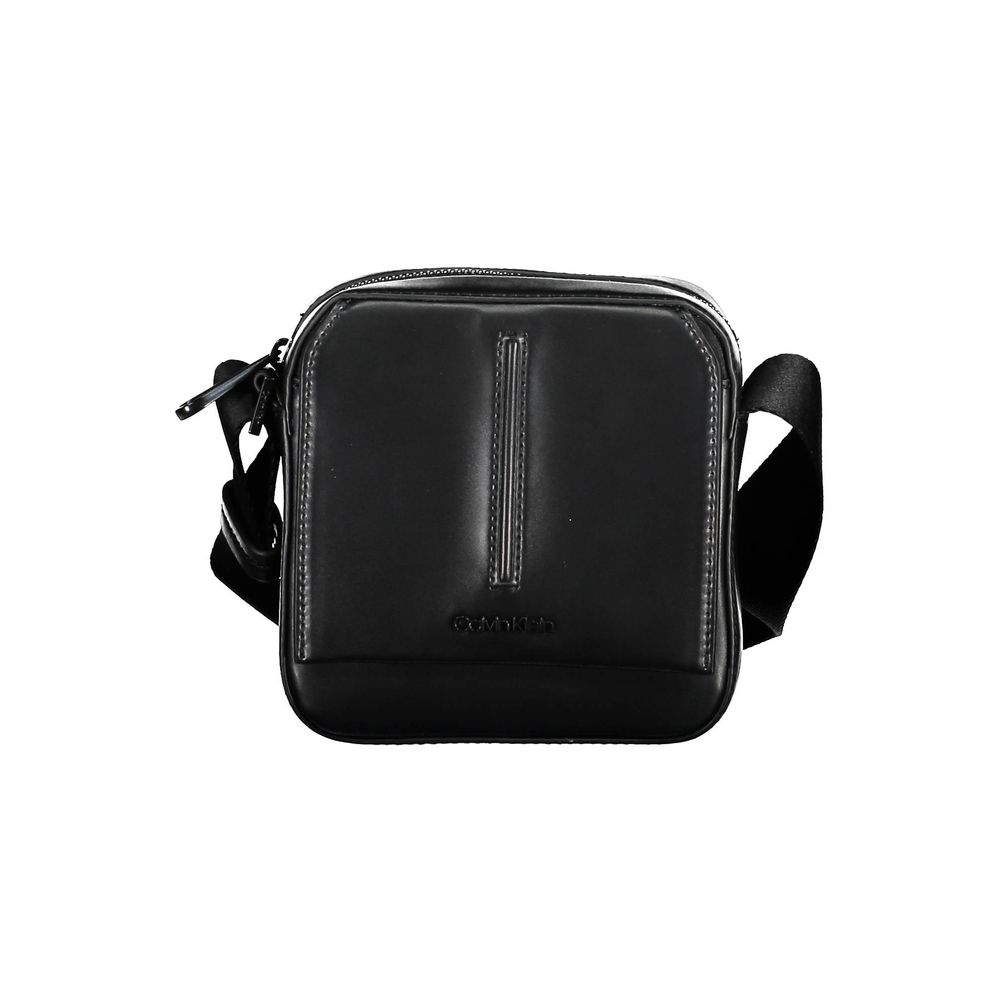 Schwarze Polyester Handtasche