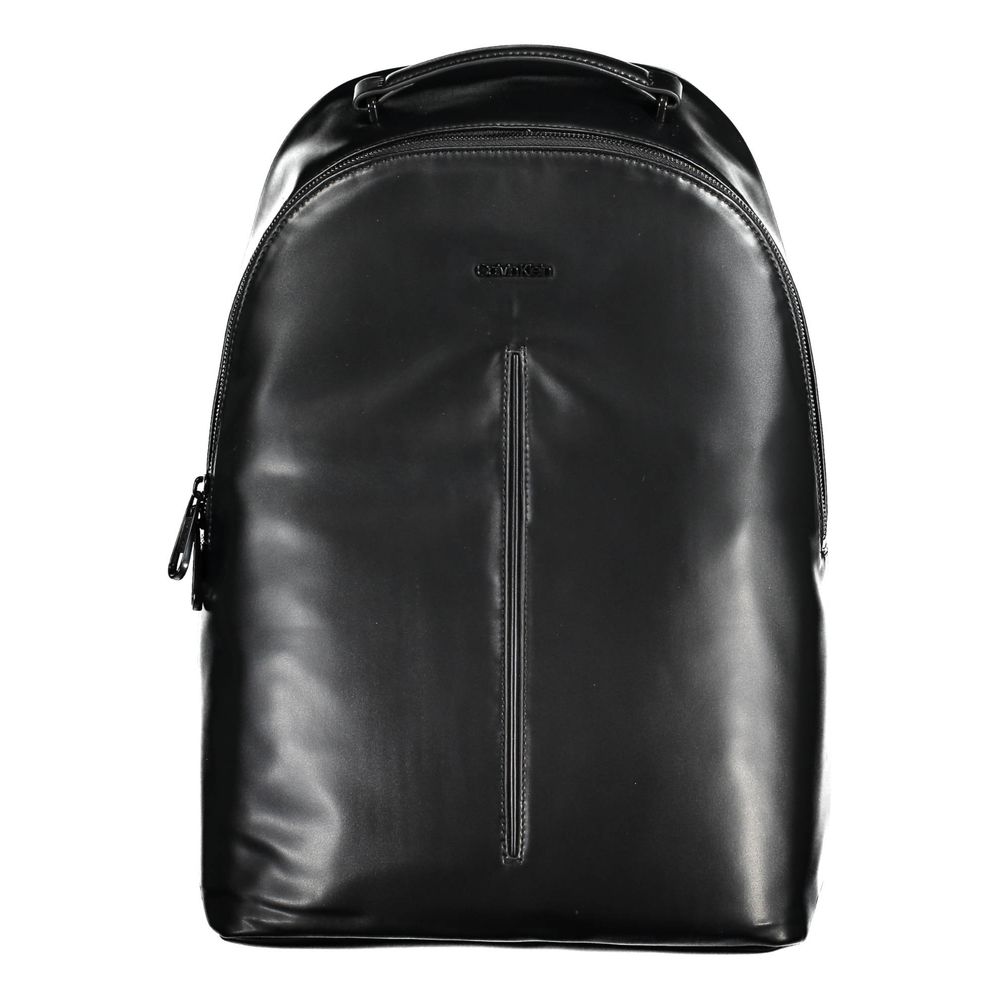 Schwarzer Rucksack aus Polyester für Herren