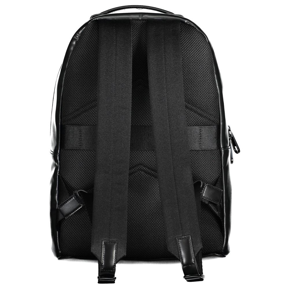 Schwarzer Rucksack aus Polyester für Herren
