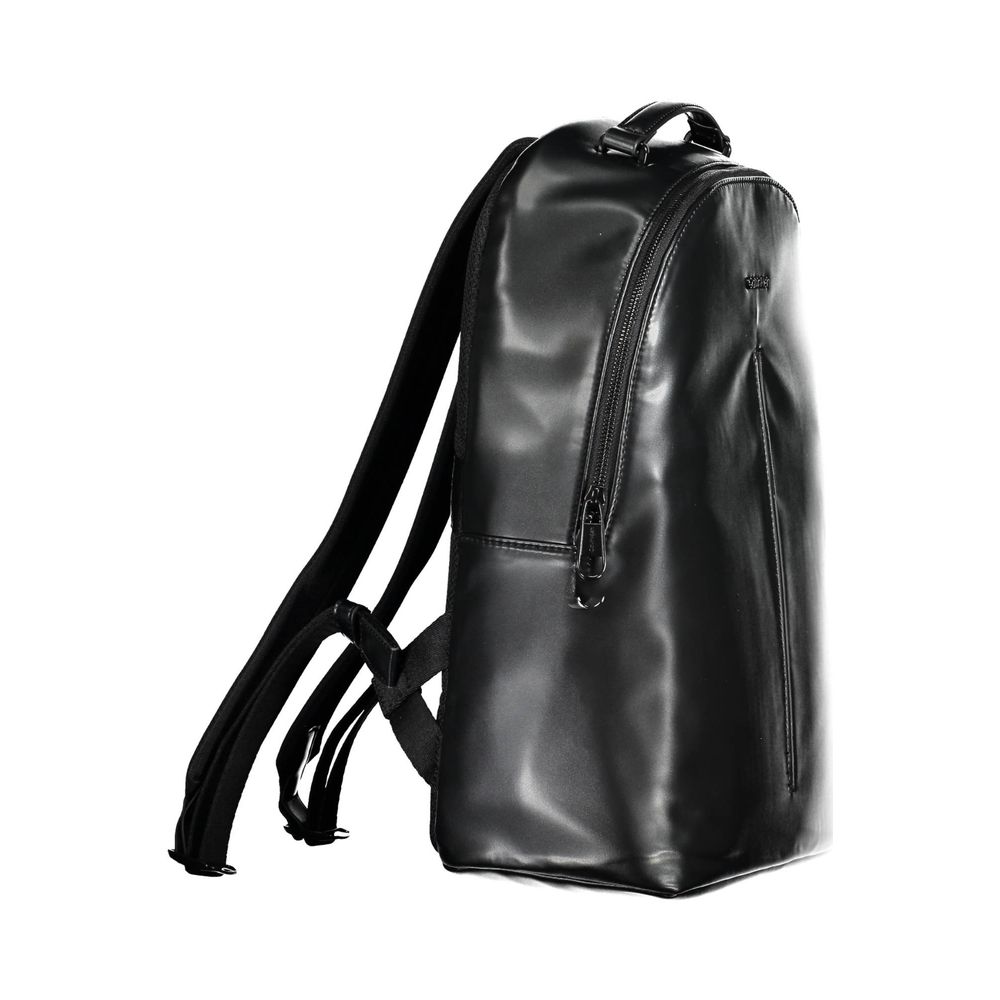 Schwarzer Rucksack aus Polyester für Herren