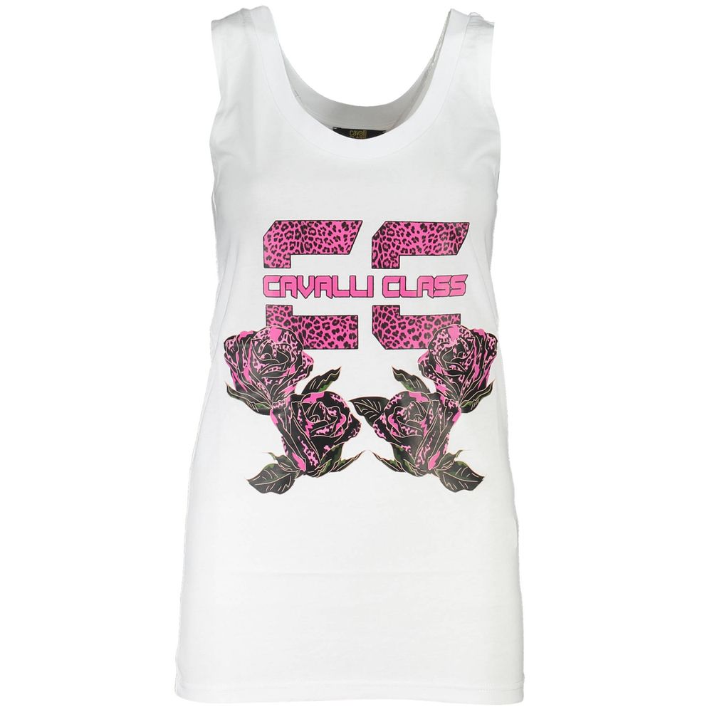 Weißes Baumwoll-T-Shirt
