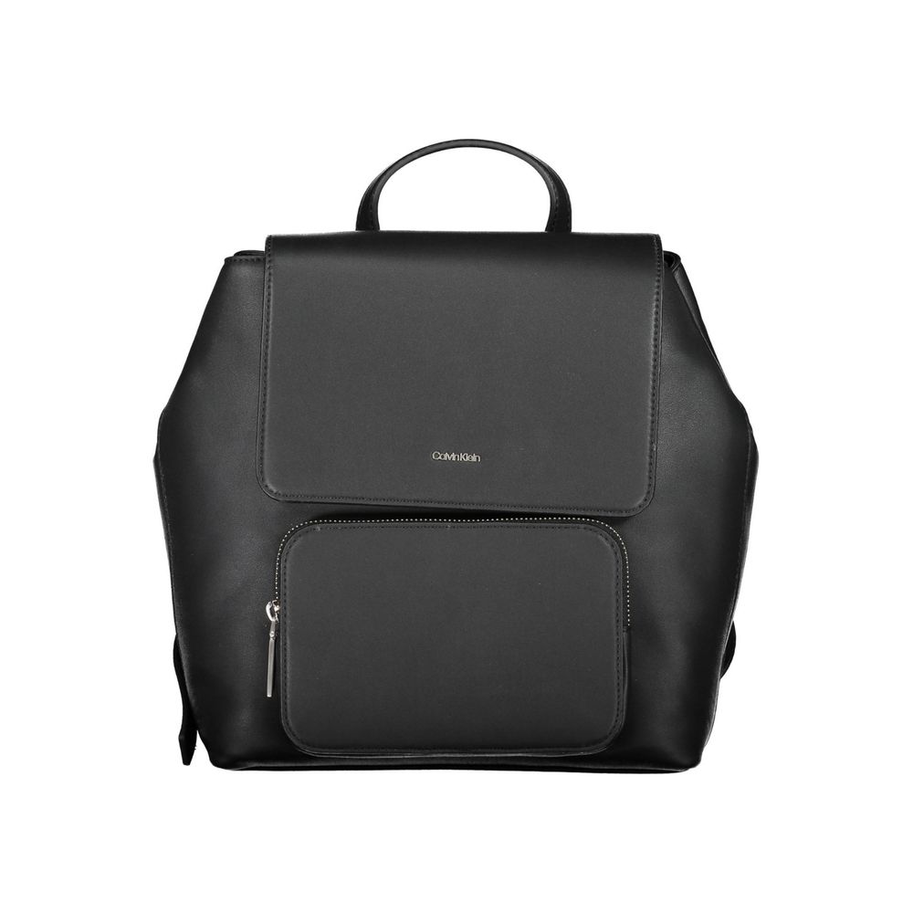 Schwarzer Polyester-Rucksack