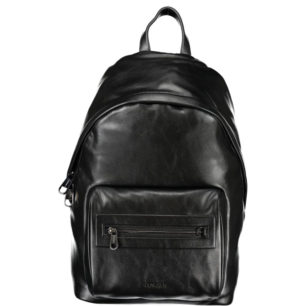 Schwarzer Rucksack aus Polyester für Herren