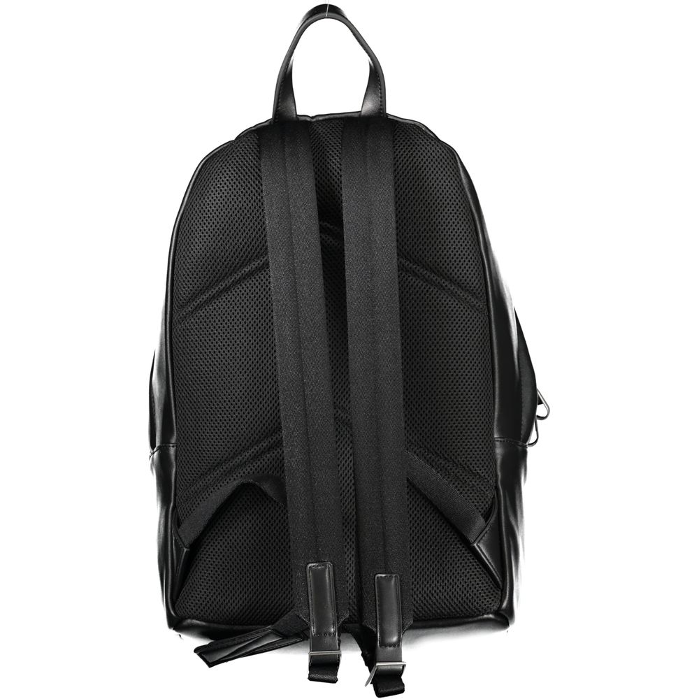 Schwarzer Rucksack aus Polyester für Herren