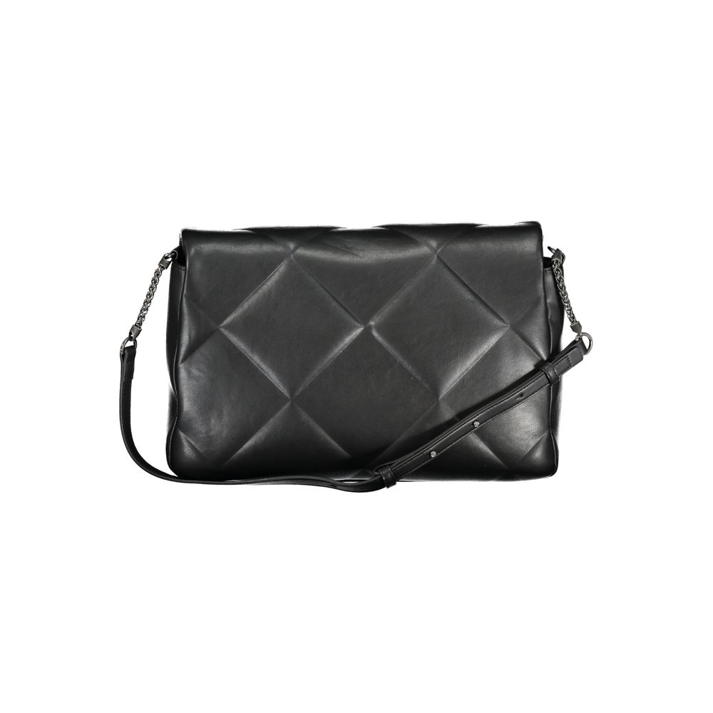 Schwarze Polyester Handtasche