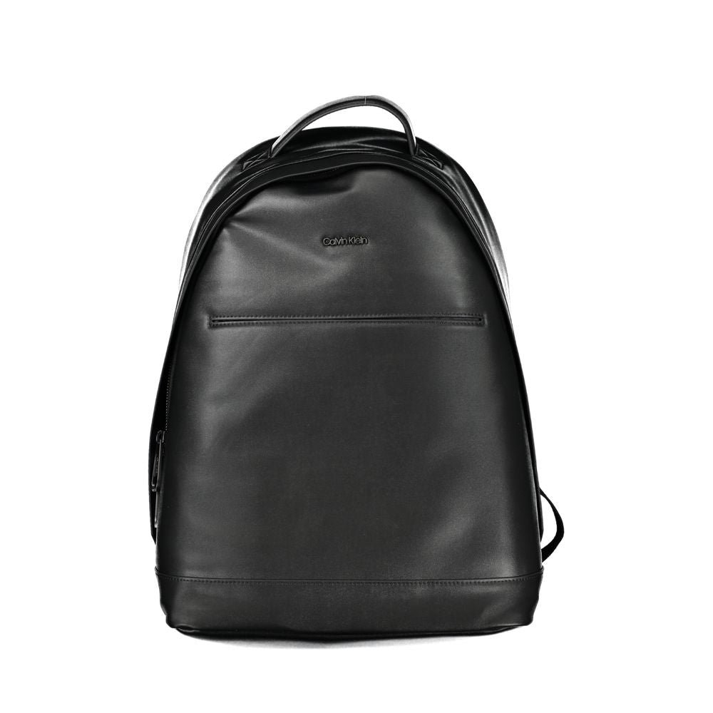 Schwarzer Rucksack aus Polyester für Herren