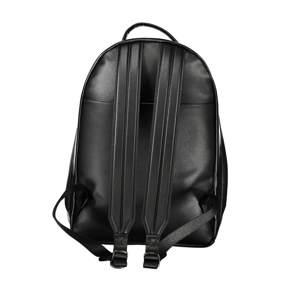 Schwarzer Rucksack aus Polyester für Herren
