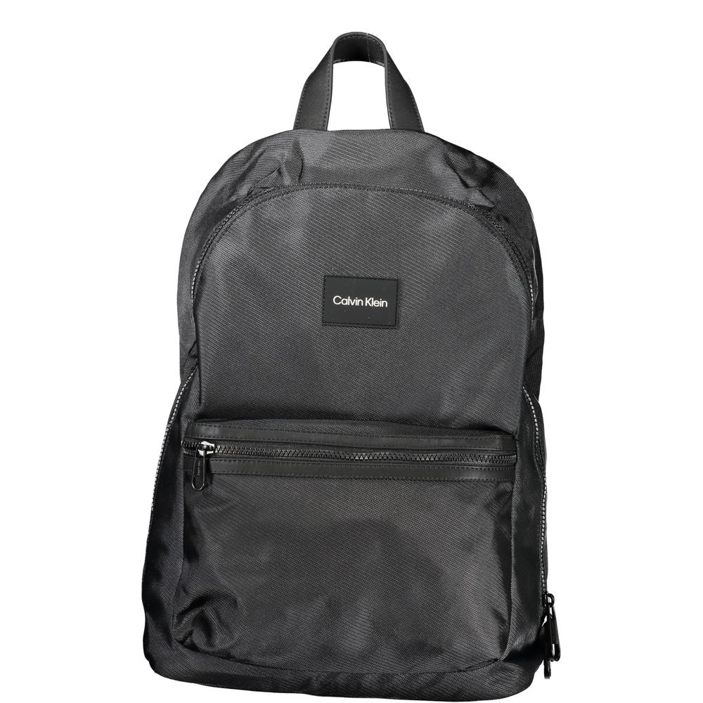 Schwarzer Rucksack aus Polyester für Herren