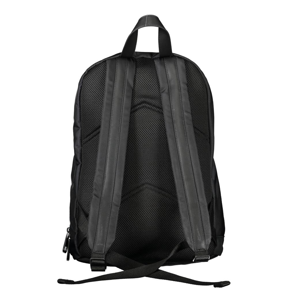 Schwarzer Rucksack aus Polyester für Herren