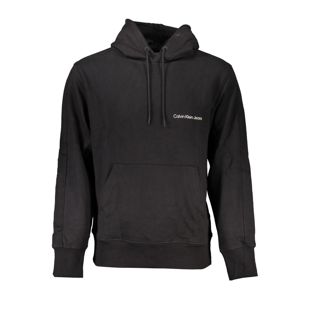 Schwarzer Herrenpullover aus Baumwolle