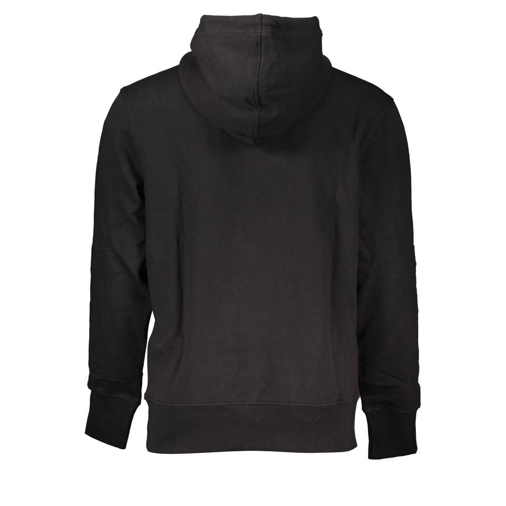 Schwarzer Herrenpullover aus Baumwolle