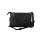Schwarze Polyester Handtasche