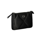 Schwarze Polyester Handtasche