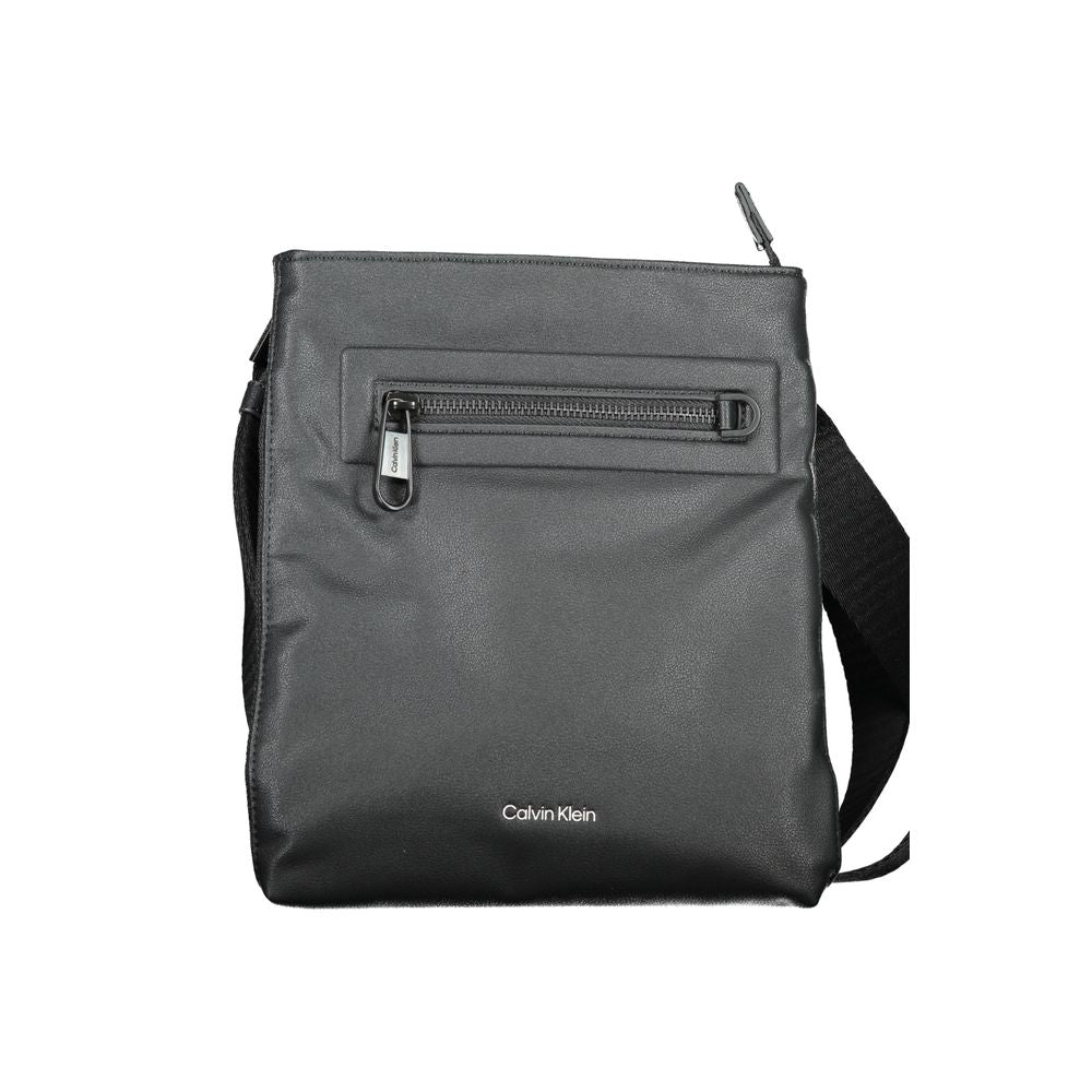 Schwarze Polyester Handtasche