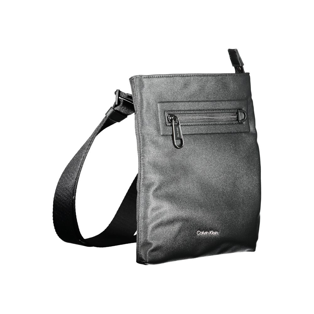 Schwarze Polyester Handtasche
