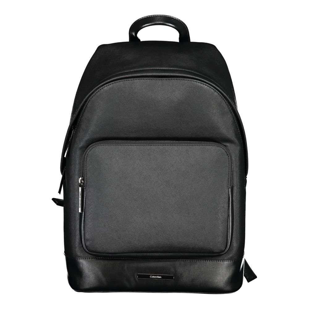 Schwarzer Rucksack aus Polyester für Herren