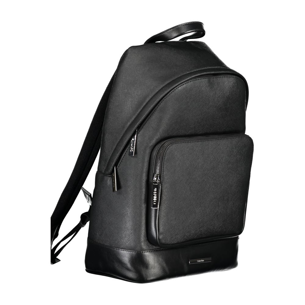 Schwarzer Rucksack aus Polyester für Herren