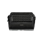 Schwarze Polyester Handtasche