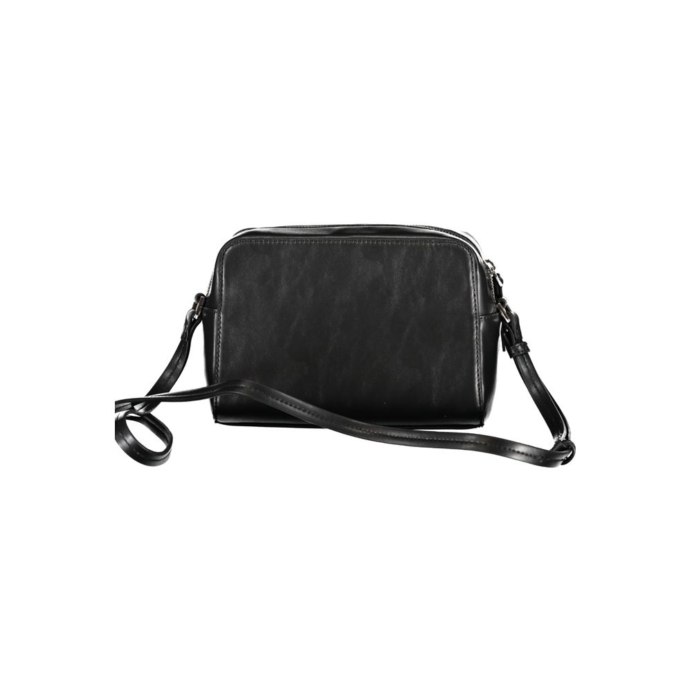 Schwarze Polyester Handtasche