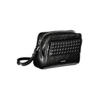 Schwarze Polyester Handtasche