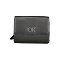 Schwarze Damen-Handtasche aus Polyester