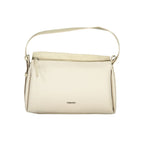Beige Polyester Handtasche